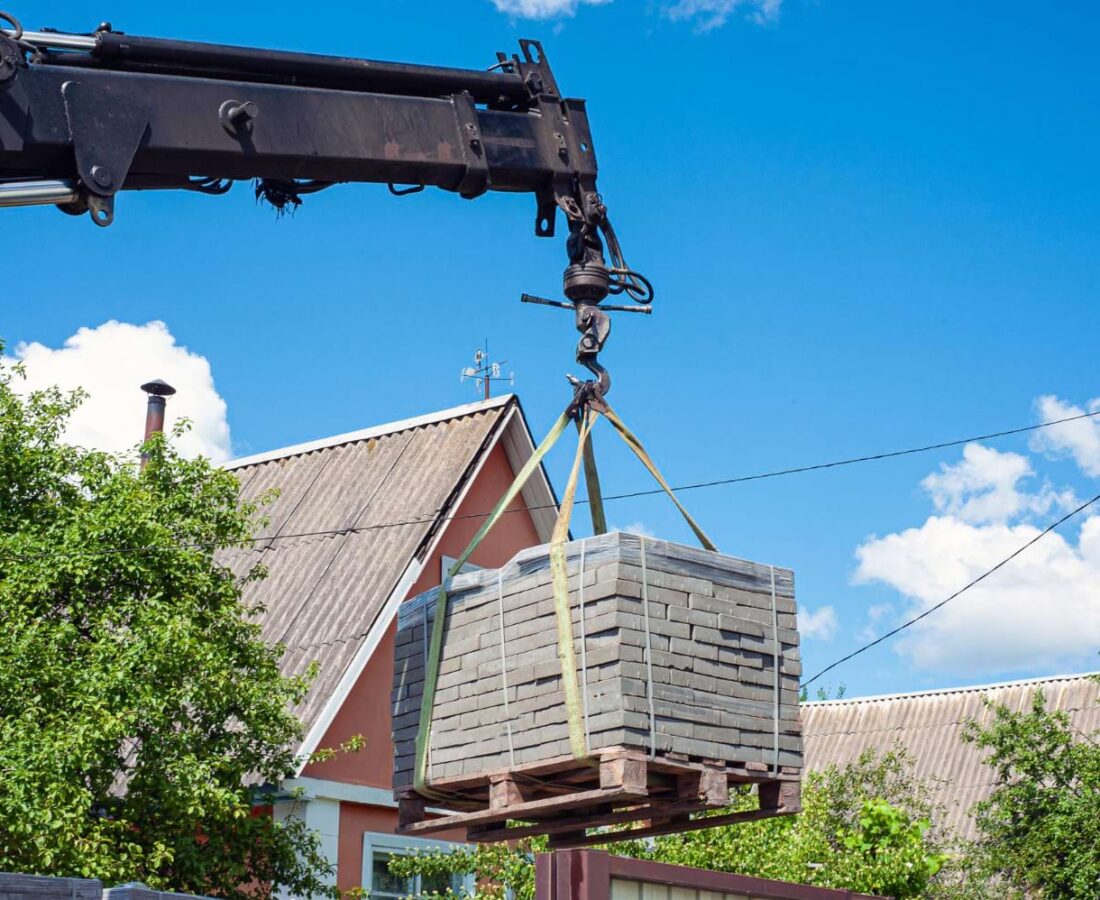 transport materiałów budowlanych