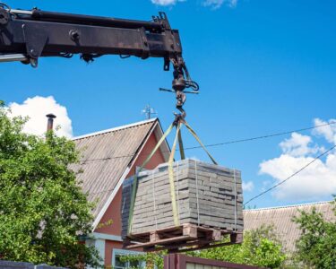 transport materiałów budowlanych